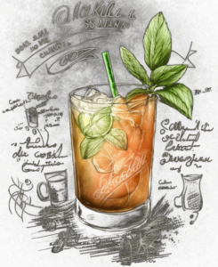 Ginger Rum Cocktail, Midjourney, Midjourney