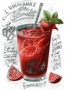 Summer Tonic Cocktail, Midjourney