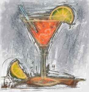 South Beach Cocktail, Midjourney