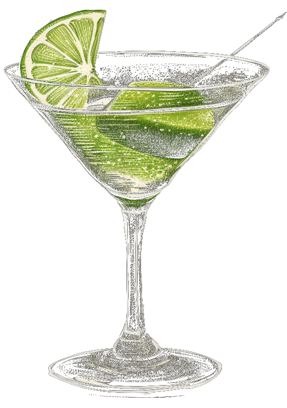 Gimlet Cocktail, Midjourney