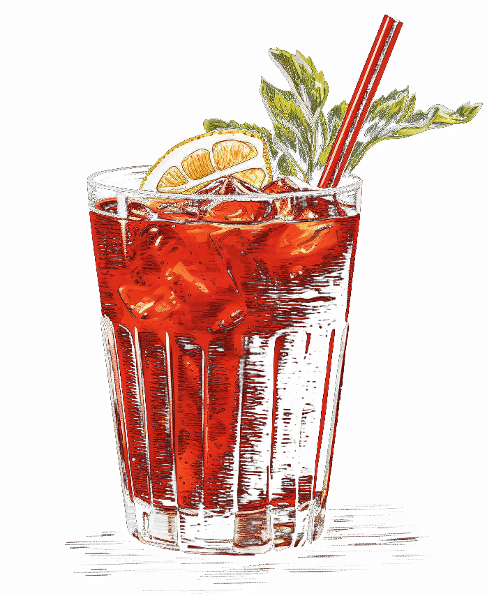 Ceasar Cocktail, Midjourney