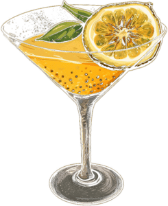 Porn Star Martini Cocktail, Midjourney