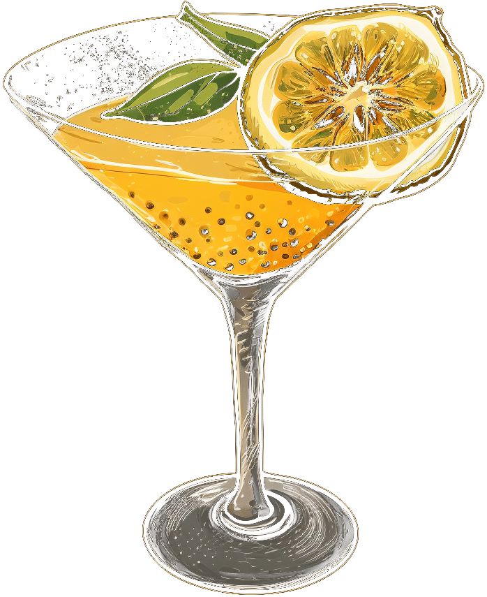 Porn Star Martini Cocktail, Midjourney