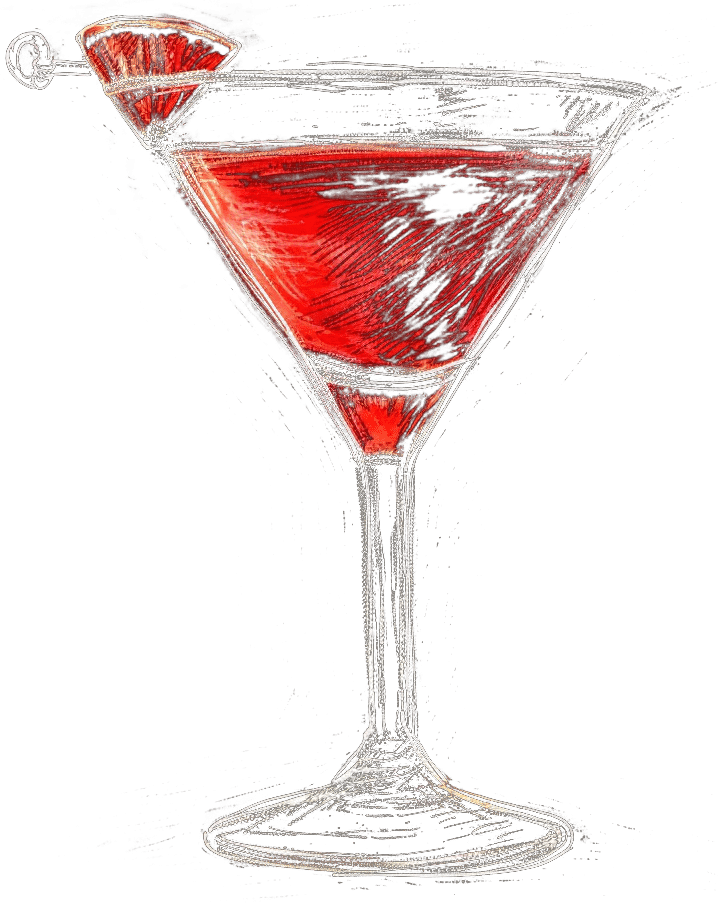 Martini Pomegranate Cocktail, Schweppes, Midjourney
