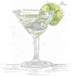 coconutwater gimlet cocktail, midjourney