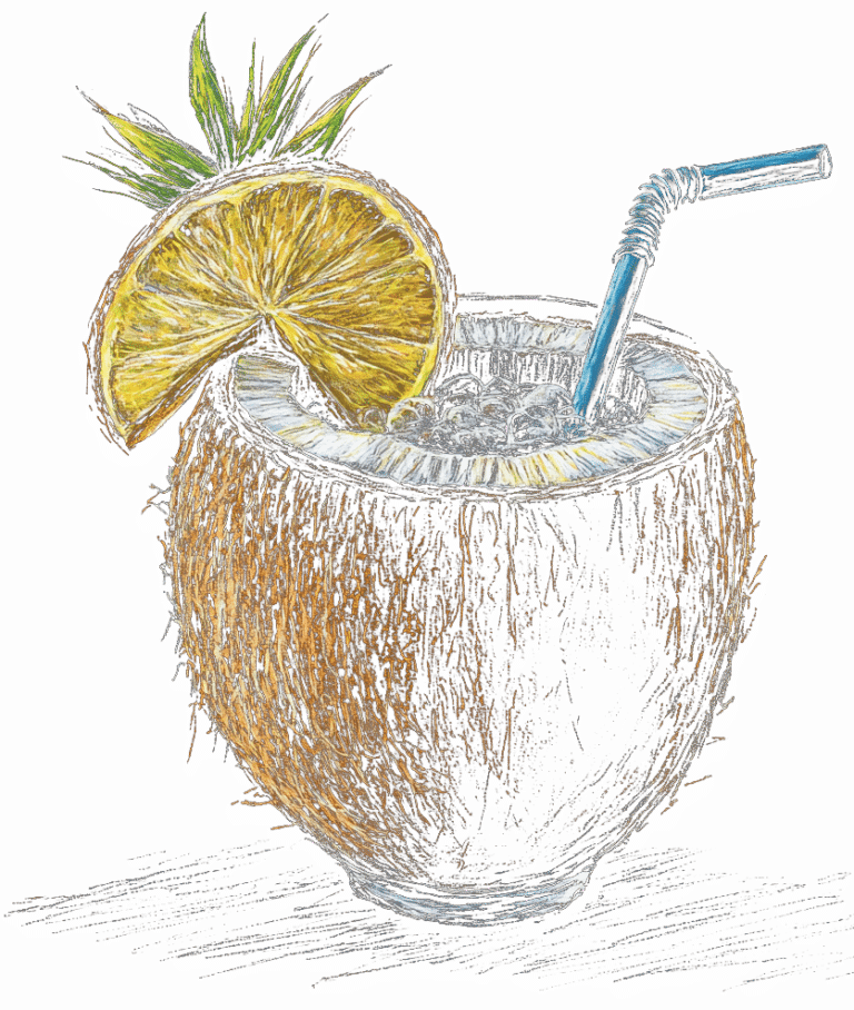 Karibik Cocktail, Midjourney