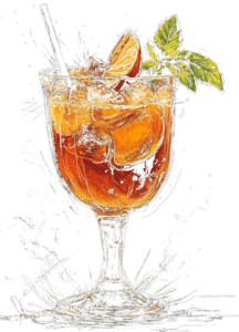 Ginger Punsch Cocktail, Midjourney