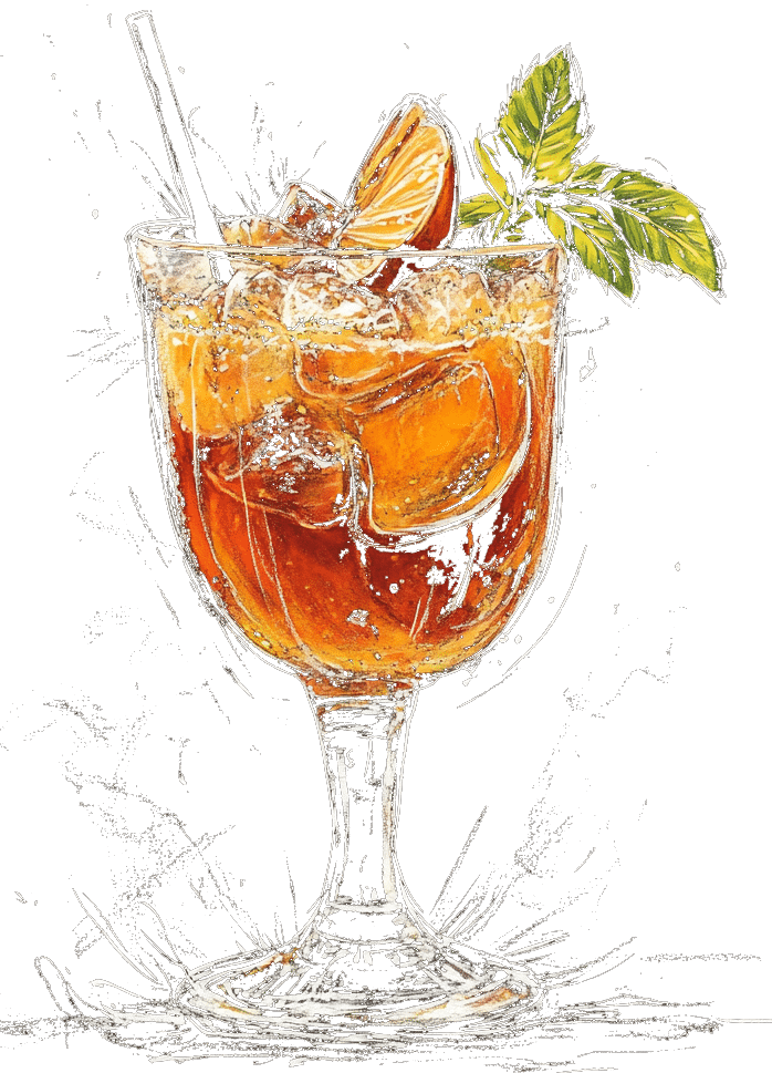 Ginger Punsch Cocktail, Midjourney