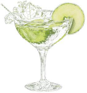 Die Grüne Neune Cocktail, Midjourney