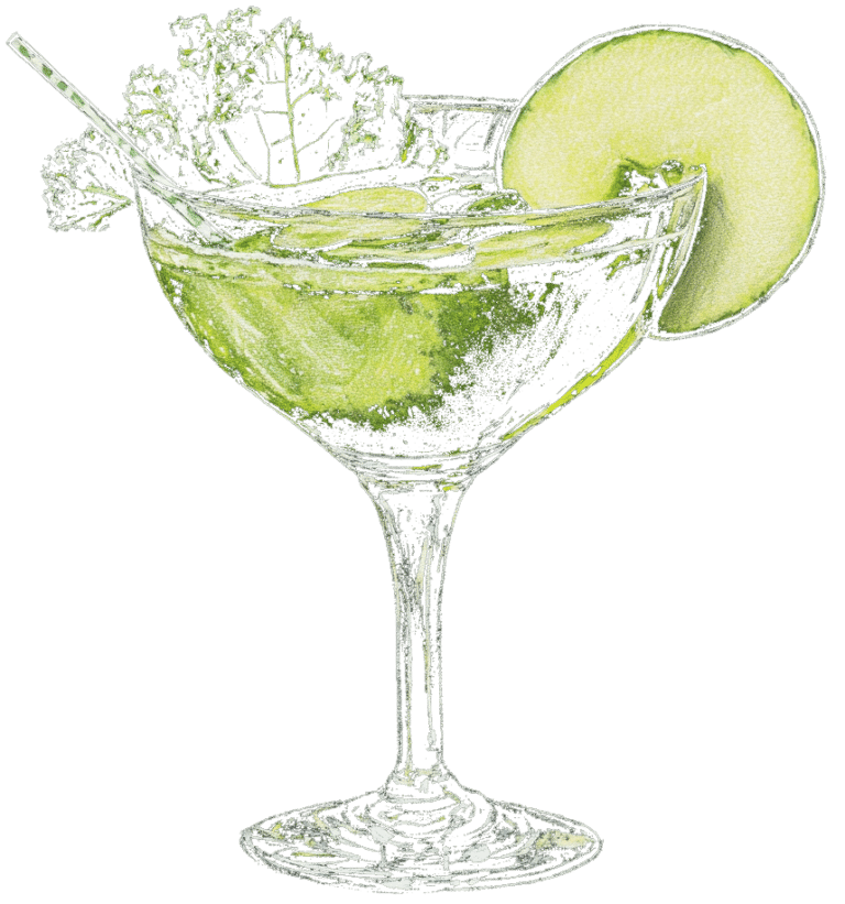 Die Grüne Neune Cocktail, Midjourney