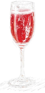 Kir Royal Cocktail, Midjourney