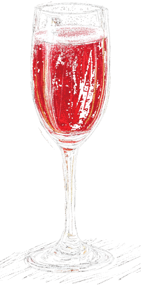 Kir Royal Cocktail, Midjourney