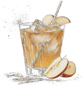 Ginger-Apfel Cocktail, Midjourney