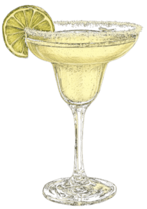 Elderflower Margarita Cocktail, Midjourney